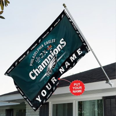 Personalized Philadelphia Eagles House Flag Outdoor Flag FGG1007