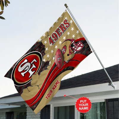 Personalized San Francisco 49ers House Flag Outdoor Flag FGG1146