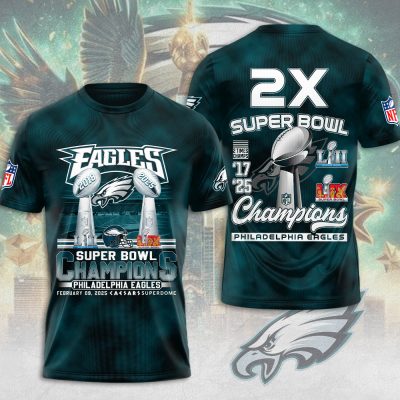 Philadelphia Eagles Super Bowl LIX Champion 2025 Performance Unisex T-Shirt TSG1560