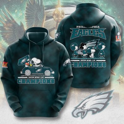 Philadelphia Eagles Super Bowl LIX Champion 2025 x Peanuts Performance Unisex Hoodie UHG1411