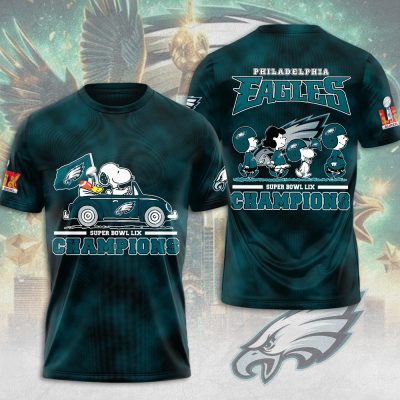 Philadelphia Eagles Super Bowl LIX Champion 2025 x Peanuts Performance Unisex T-Shirt TSG1600