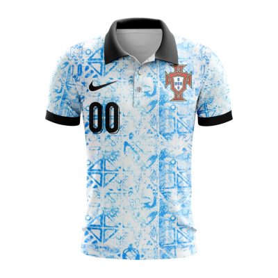 Portugal National Football Team Personalized 2024 Away Polo Shirt