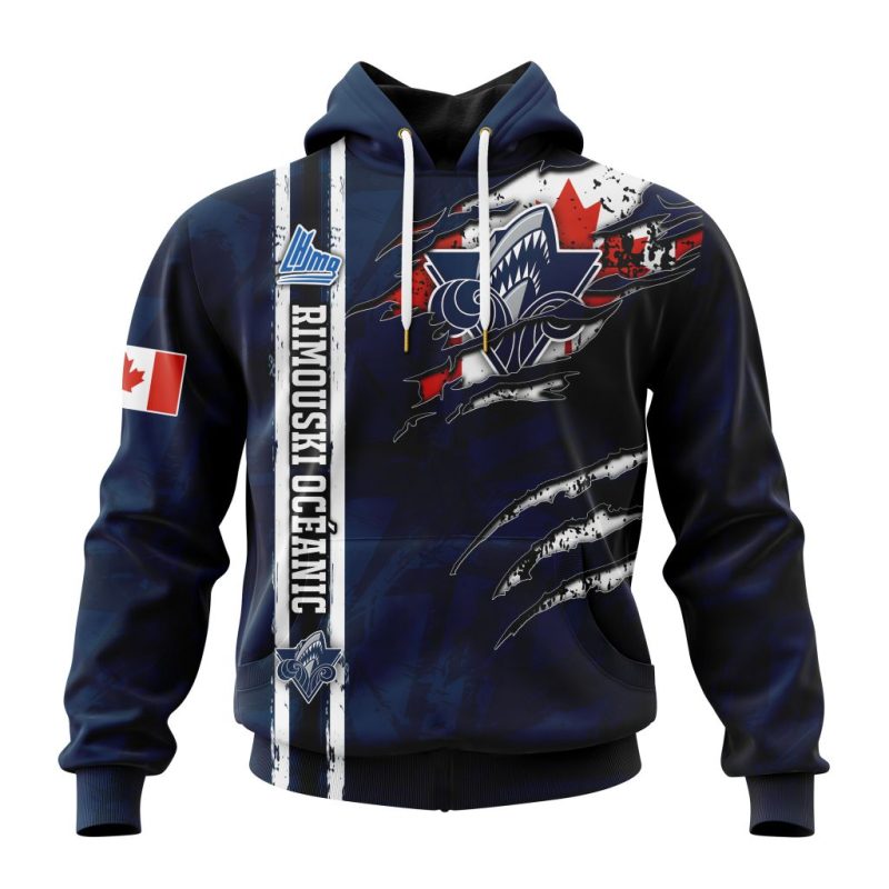 QMJHL Rimouski Oceanic Design Concept Kits Unisex Hoodie