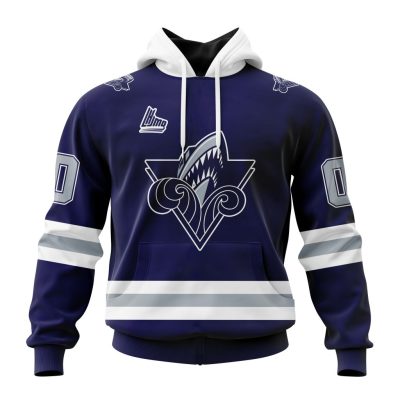 QMJHL Rimouski Oceanic Personalized Blue Kits Unisex Hoodie
