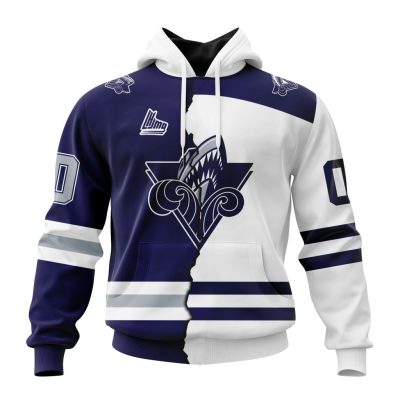 QMJHL Rimouski Oceanic Personalized Mix Design Unisex Hoodie
