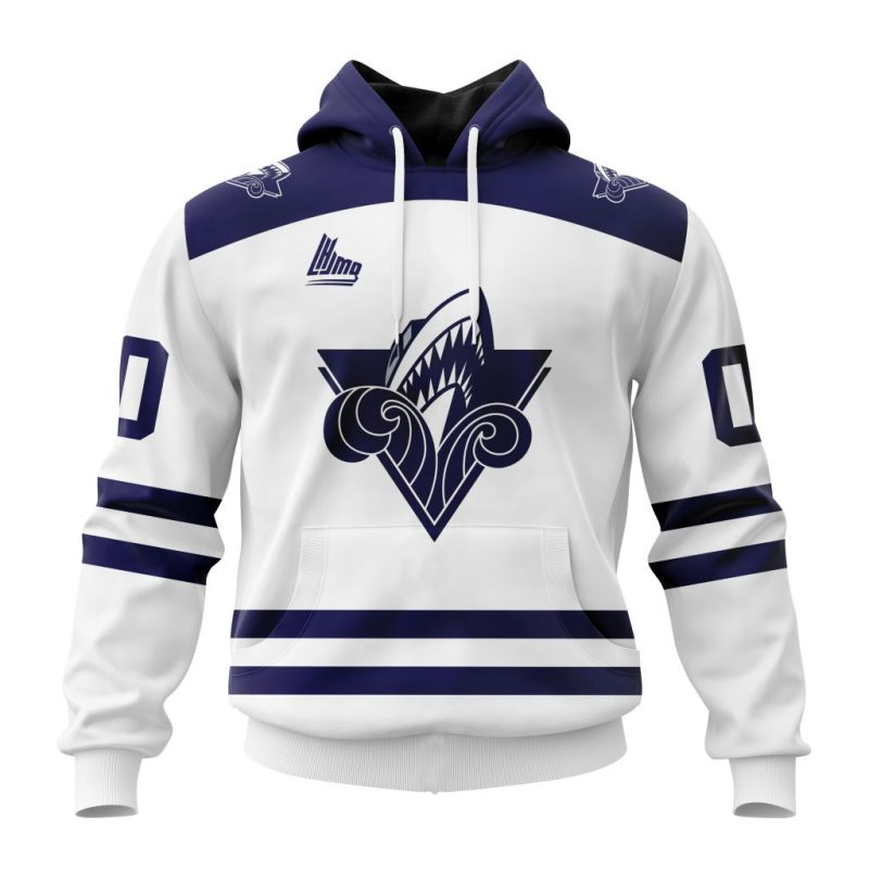 QMJHL Rimouski Oceanic Personalized White Kits Unisex Hoodie