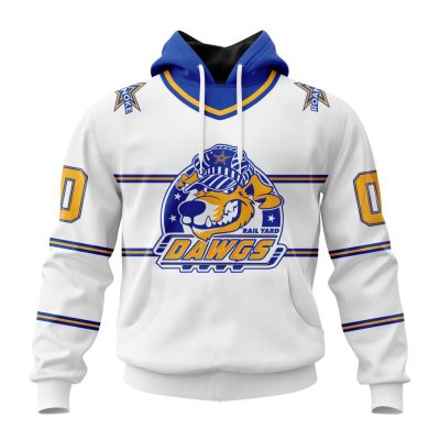 SPHL Roanoke Rail Yard Dawgs Personalized Away Design Unisex Hoodie