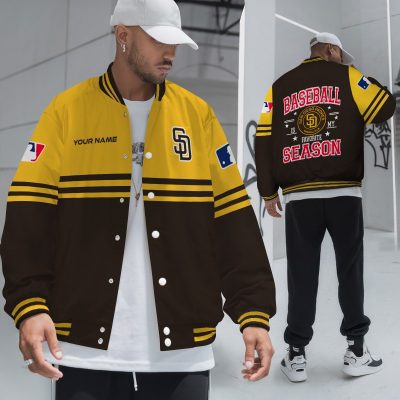 San Diego Padres Varsity Jacket MLB Baseball Jacket