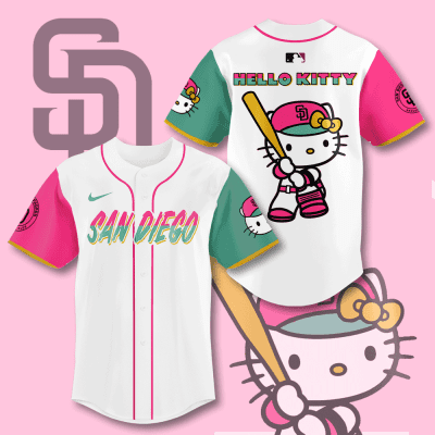 San Diego Padres x Hello Kitty Baseball Jersey BJG1270