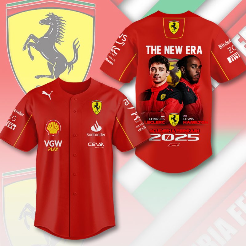 Scuderia Ferrari Baseball Jersey BJG1155