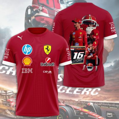 Scuderia Ferrari x Charles Leclerc Performance Unisex T-Shirt TSG1467
