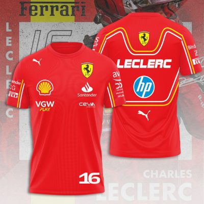 Scuderia Ferrari x Charles Leclerc Performance Unisex T-Shirt TSG2821
