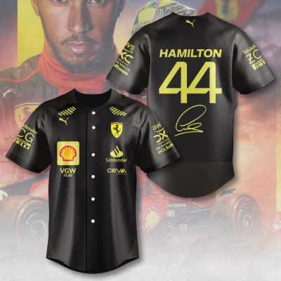 Scuderia Ferrari x Lewis Hamilton Baseball Jersey BJG1156