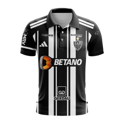 Serie A Club Atletico Mineiro Personalized 2023 Home Polo Shirt