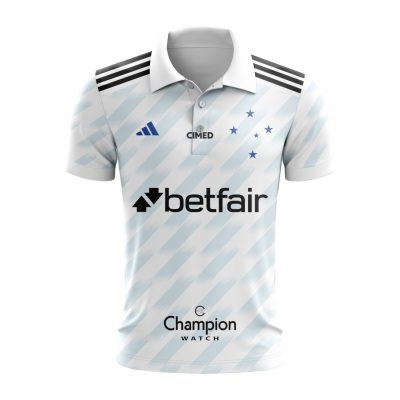 Serie A Cruzeiro Personalized 2023 Away Polo Shirt