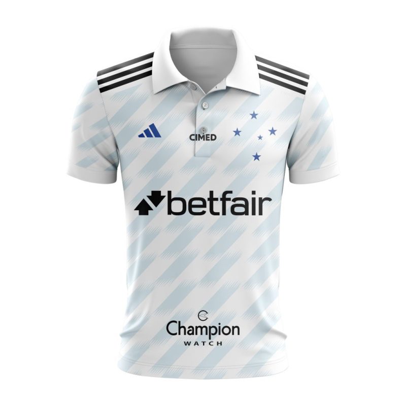 Serie A Cruzeiro Personalized 2023 Away Polo Shirt