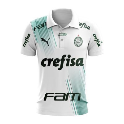 Serie A Palmeiras Personalized 2023 Away Polo Shirt