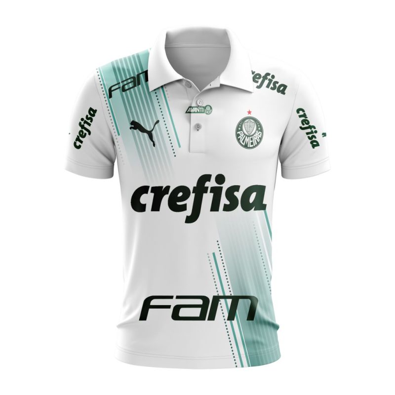 Serie A Palmeiras Personalized 2023 Away Polo Shirt