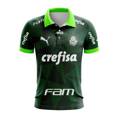 Serie A Palmeiras Personalized 2023 Home Polo Shirt