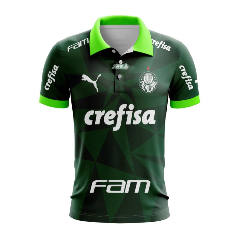 Serie A Palmeiras Personalized 2023 Home Polo Shirt
