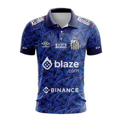 Serie A Santos F.C Personalized 2023 Third Polo Shirt