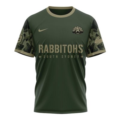 South Sydney Rabbitohs NRL x Anzac Day Limited Edition Performance Unisex T-Shirt 2025