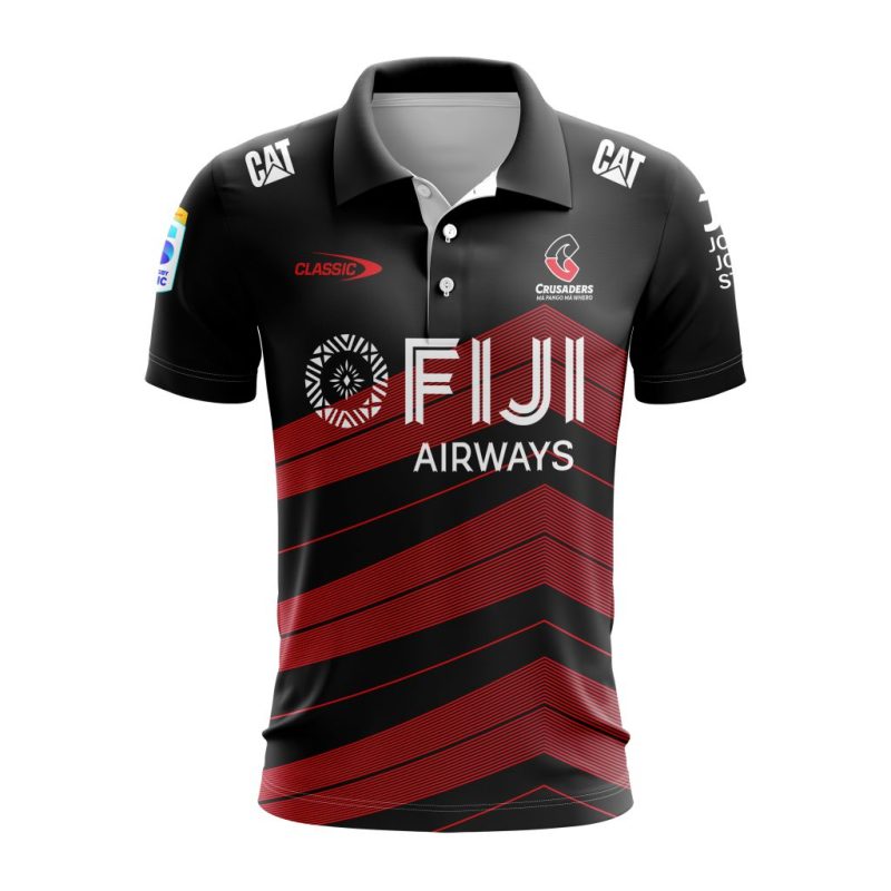 Super Rugby BNZ Crusaders Personalized 2025 Away Polo Shirt