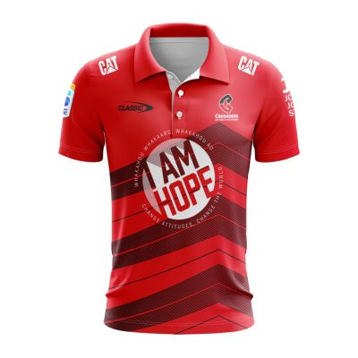 Super Rugby BNZ Crusaders Personalized 2025 Home Polo Shirt