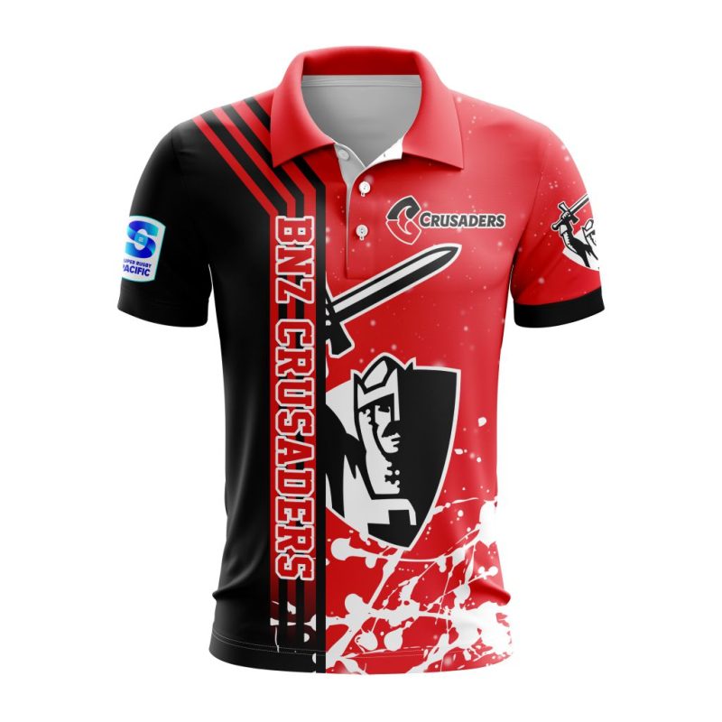 Super Rugby BNZ Crusaders Special Design Polo Shirt