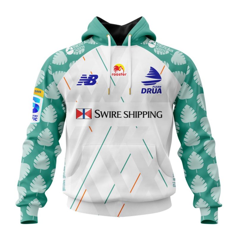 Super Rugby Fijian Drua Personalized 2025 Away Kits Unisex Hoodie