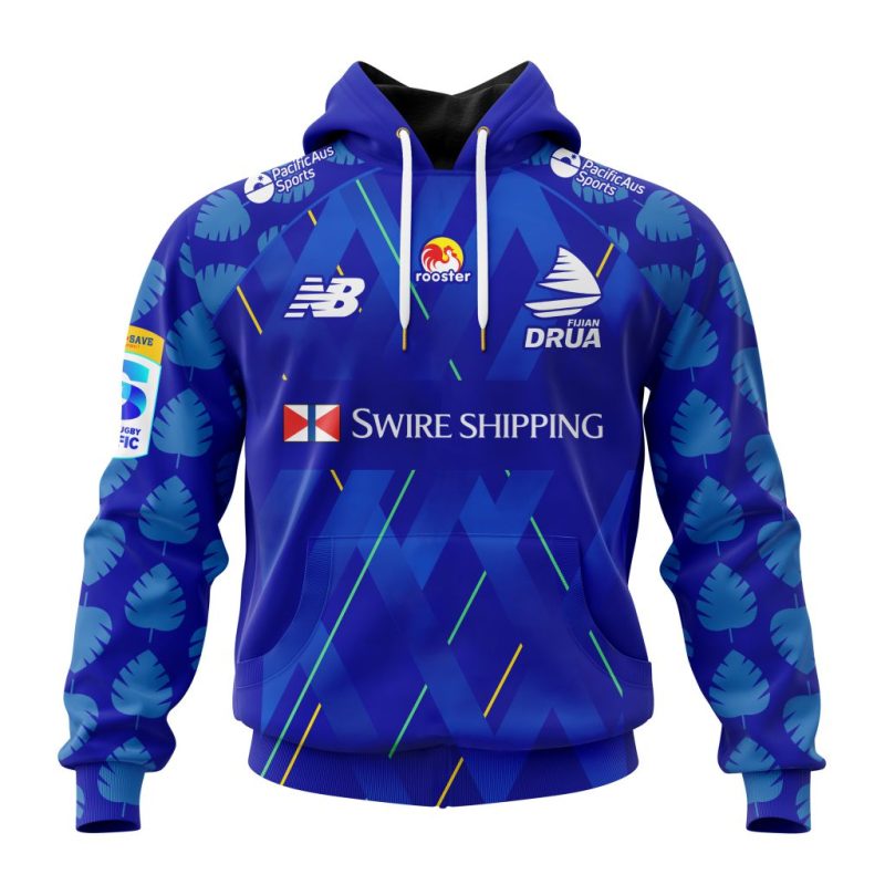 Super Rugby Fijian Drua Personalized 2025 Home Kits Unisex Hoodie