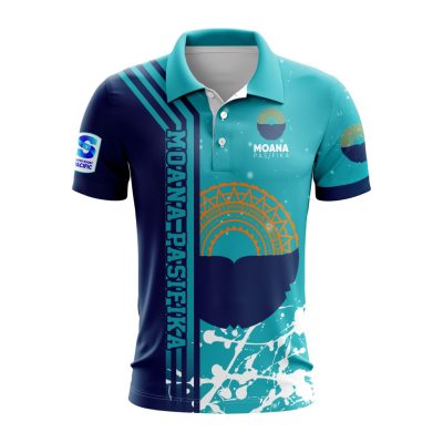 Super Rugby Moana Pasifika Special Design Polo Shirt