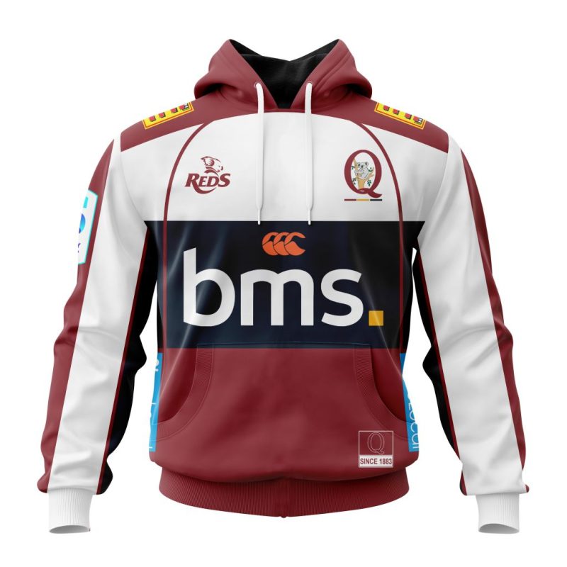 Super Rugby Queensland Reds Personalized 2025 Home Kits Unisex Hoodie