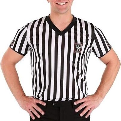 Wwe Referee Shirt Fancy Dress Costume Unisex Performance T-Shirt