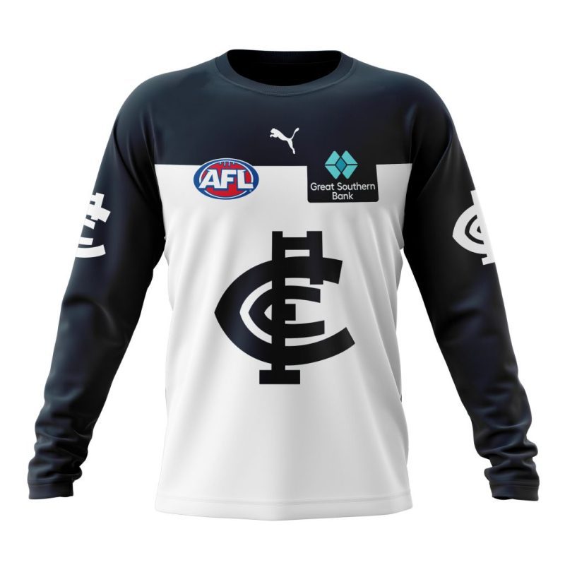 AFL Carlton Football Club Personalized 2025 Clash Kits Performance Long Sleeve Shirt