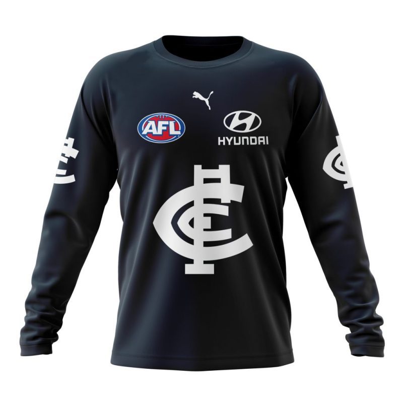 AFL Carlton Football Club Personalized 2025 Home Kits Performance Long Sleeve Shirt