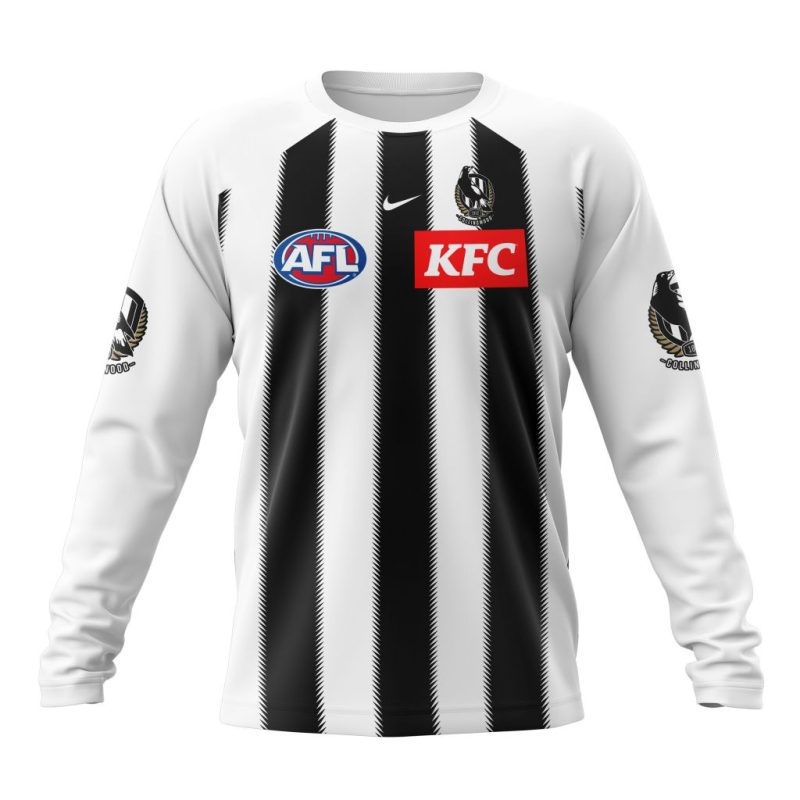 AFL Collingwood Football Club Personalized 2025 Clash Kits Performance Long Sleeve Shirt