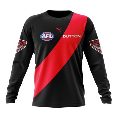 AFL Essendon Football Club Personalized 2025 Home Kits Performance Long Sleeve Shirt