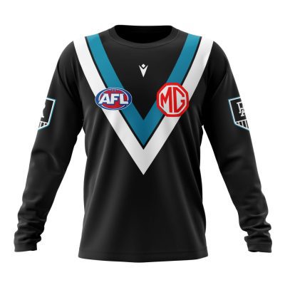 AFL Port Adelaide Football Club Personalized 2025 Home Kits Performance Long Sleeve Shirt