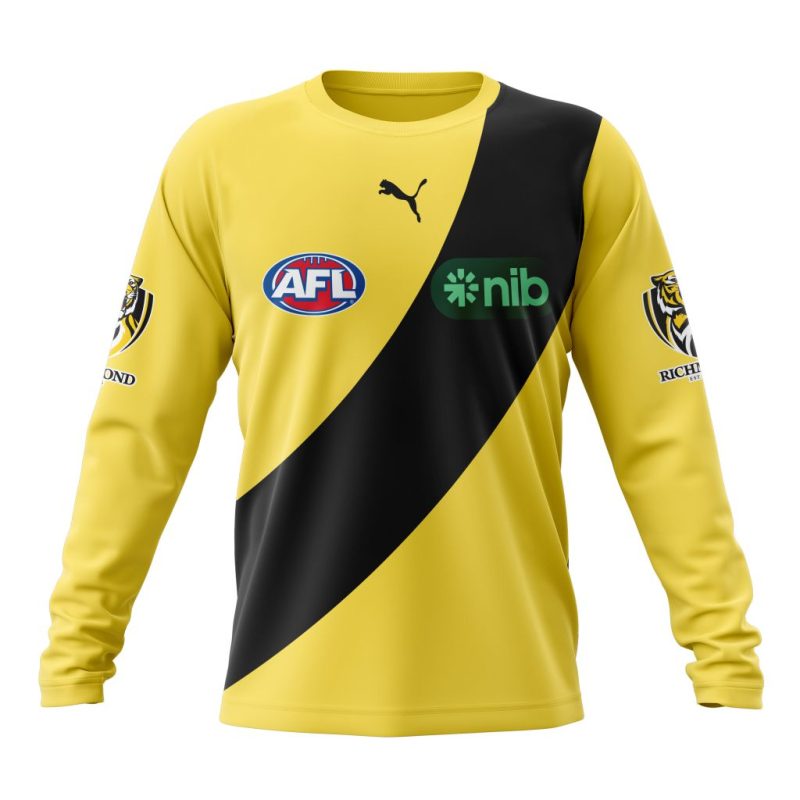 AFL Richmond Tigers Personalized 2025 Clash Kits Performance Long Sleeve Shirt