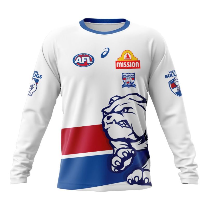 AFL Western Bulldogs Personalized 2025 Clash Kits Performance Long Sleeve Shirt