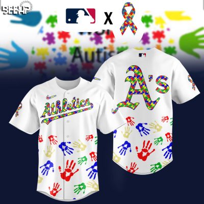 Athletics MLB Autism Awareness Special Edition 2025 Baseball Jersey