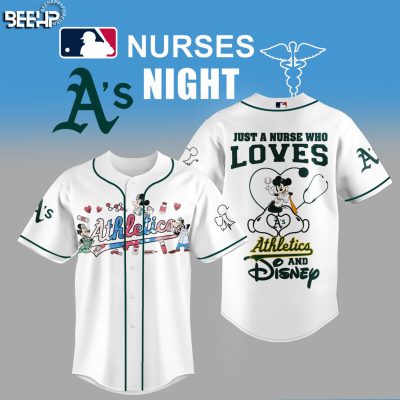 Athletics Mickey Mouse Just A Nurse Who Loves Special Edition 2025 Baseball Jersey