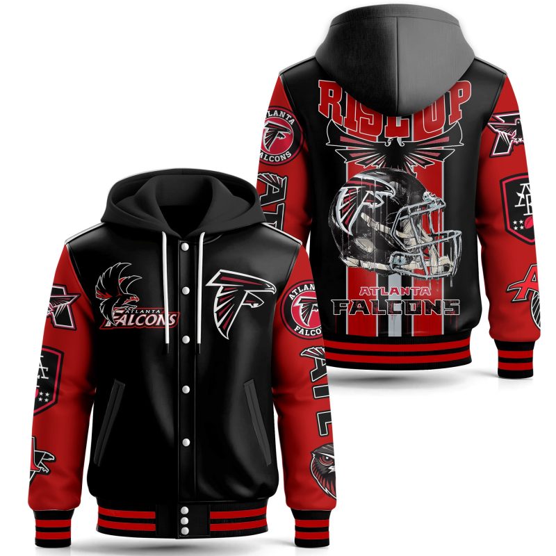 Atlanta Falcons Special Hooded Baseball Jacket CHB1165