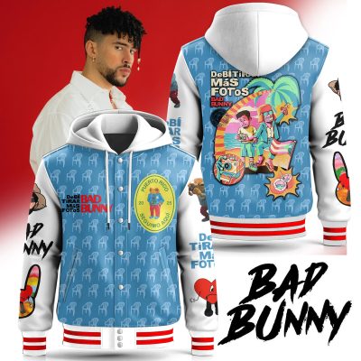 Bad Bunny Special Hooded Baseball Jacket CHB1320