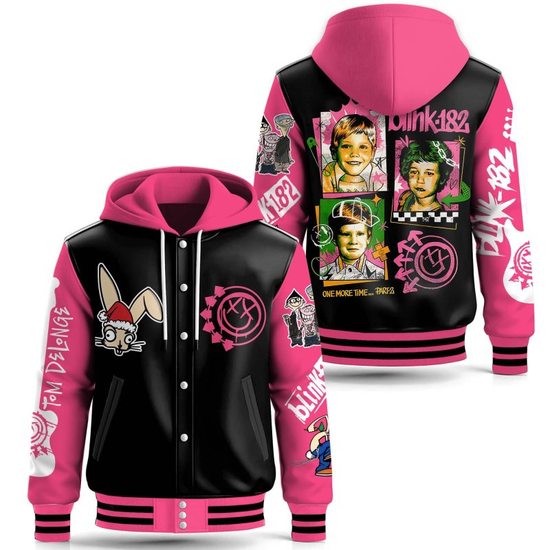 Blink-182 Special Hooded Baseball Jacket CHB1284
