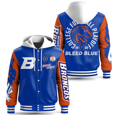 Boise State Broncos Special Hooded Baseball Jacket CHB1161