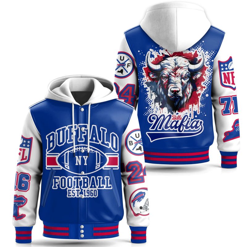 Buffalo Bills Special Hooded Baseball Jacket CHB1286