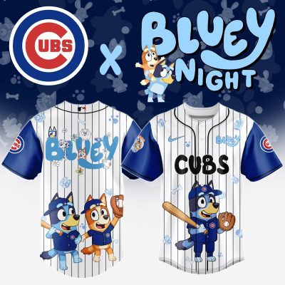 Chicago Cubs MLB x Bluey And Bingo Special Edition Baseball Jersey 2025 DBJ1006