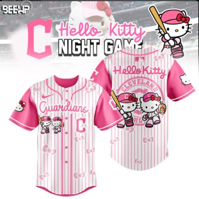 Cleveland Guardians x Hello Kitty Night Game 2025 Limited Edition Baseball Jersey